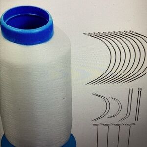Nylon Sewing Thread Spool with Needles & Wig Head Pins